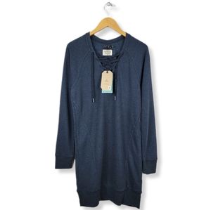 🆕️Prana Blue Longsleeve Cozy Up Terry Dress